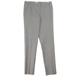 REISS Womens Black White Geometric Tailored Slim Leg Trousers Pants Size 4
